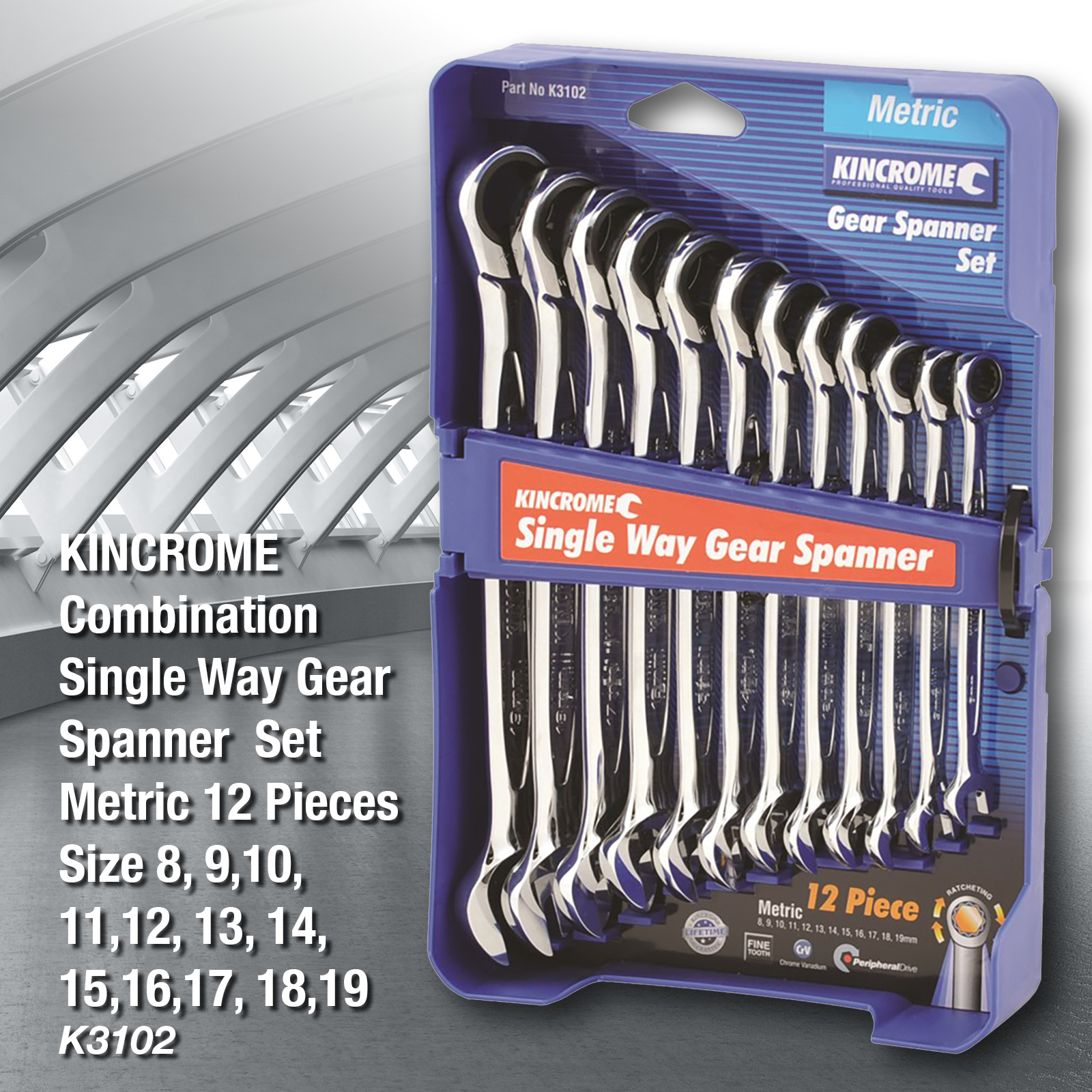 kincrome gear spanner